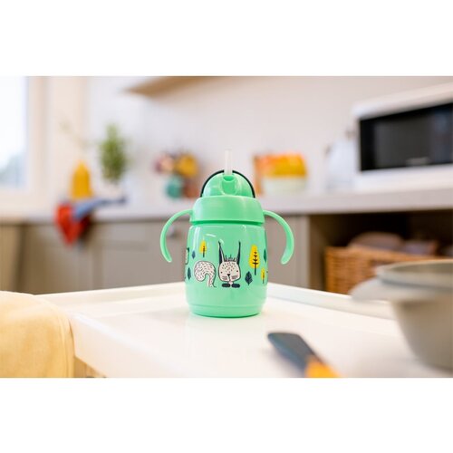 Tommee Tippee Superstar Straw Cup skodelica s slamico za otroke Yellow 300 ml Slike