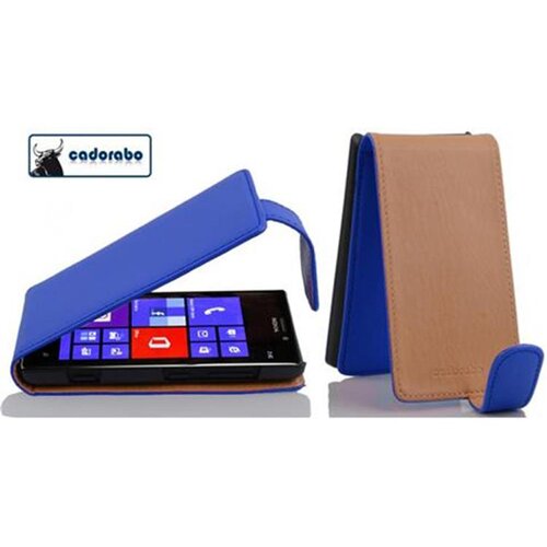 Cadorabo Ohišje, združljivo z Nokia Lumia 925 v briljantna modra - Zaščitni ovitek v obliki flipa iz gladkega umetnega usnja, (20565281) Cene