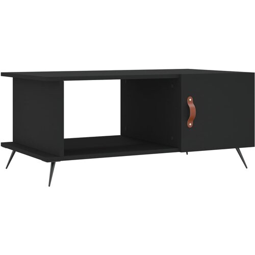 Maison Chic Klubska mizica - kavna mizica - Nizka mizica črna 90x50x40 inženirski les, (21754092) Cene