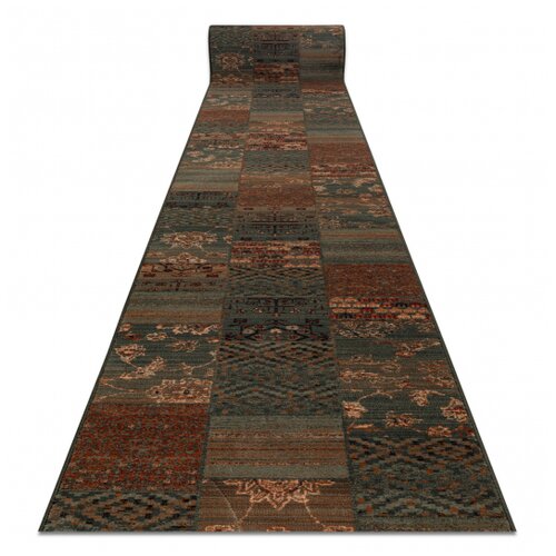 RugsX Volnena tekač KASHQAI 4327/400 orientalski, patchwork zelena 67 67x660 cm, (5000178919) Cene