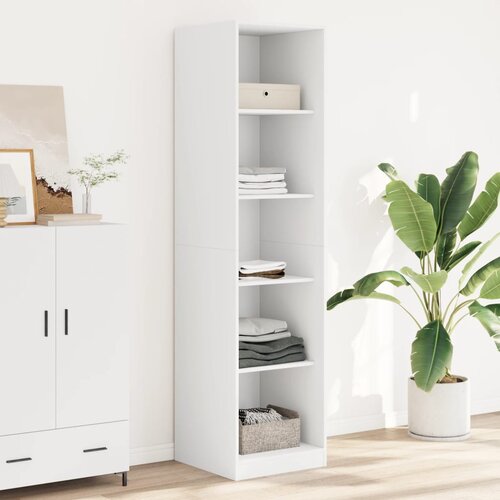 vidaXL Garderobna omara bela 50x50x200 cm iverna plošča Cene
