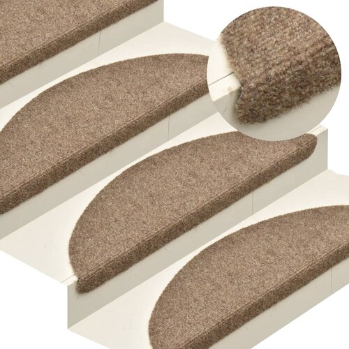 vidaXL samoljepljivi otirači za stepenice 15 kom krem 65 x 21 x 4 cm Cijene