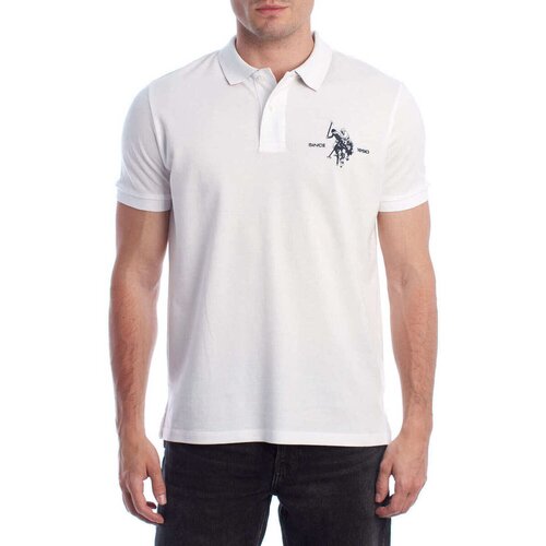 U.S. Polo Assn. Polo majice kratki rokavi US41197049-100 Bela Slike