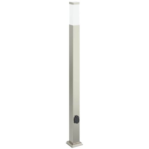 vidaXL Stebriček z vtičnico 110 cm nerjaveče jeklo IP44, (5000296996) Cene