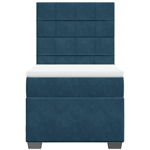 Box spring krevet s madracem plavi 80 x 200 cm bar&amp;scaron;unasti Slike