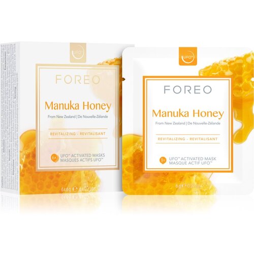 Foreo UFO&amp;trade; Manuka Honey revitalizacijska maska 6 x 6 g Slike