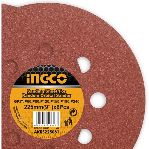 Ingco BRUSNI DISK ČIČAK 225mm 6/1 AKRS225061