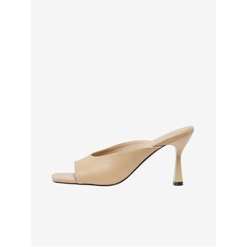 Only Light brown women's heeled slippers Aiko - Women Cijene