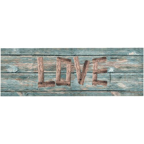 VidaXL Kuhinjski tepih s natpisom Love perivi 60 x 300 cm Slike