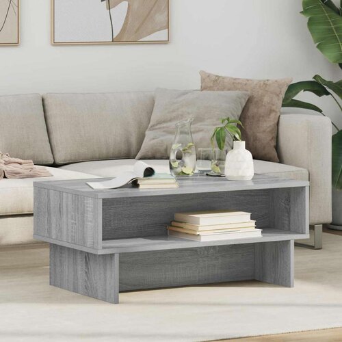  Klubska miza Siva Sonoma 80 x 46 x 35 cm Konstruiran les, (5000120417) Cene
