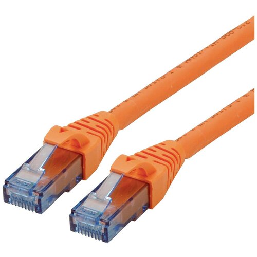 Roline 21.15.2988 RJ45 omrežni kabel\, patch kabel cat 6a u/utp 0.30 m oranžna\, bela 1 kos, (20419460) Cene