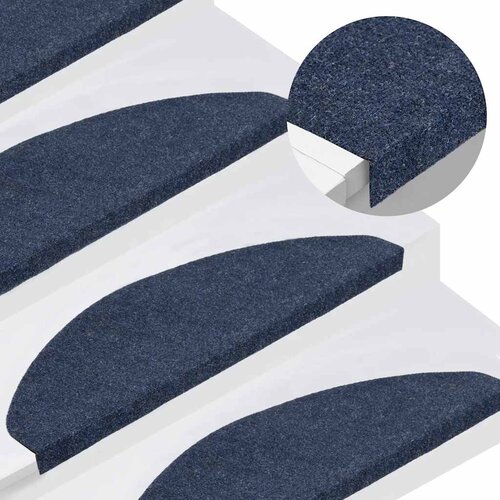  Samoljepljivi otirači za stepenice 15 kom 65x22,5x3,5 cm plavi Cene