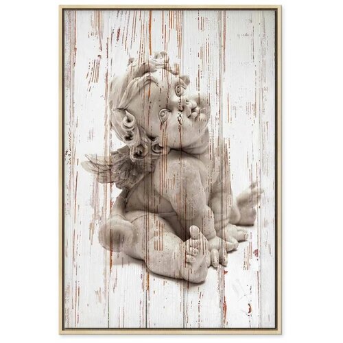  Slika - Pensive Cupid (1 Part) Vertical 80x120 U prirodnom drvenom okviru Slike