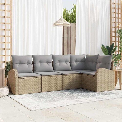  Set sofe s jastukom 5 pcs Bež Poliester Cene