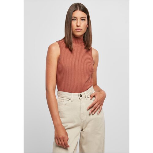 UC Ladies Women&amp;#039;s ribbed sleeveless knit made of terracotta Slike