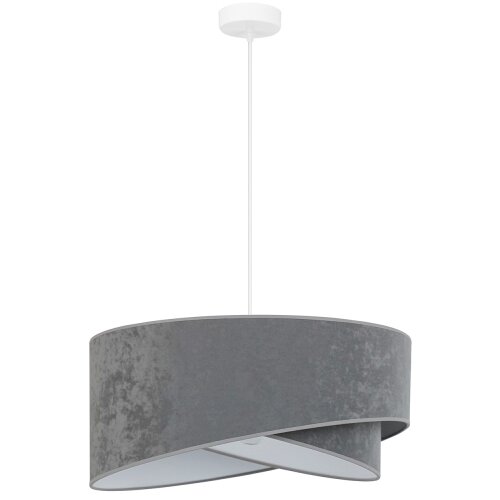  Brilagi - LED luster na sajli LYRA 1xE27/15W/230V siva/bela Slike