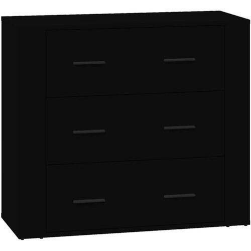 Maison Chic Komoda - Predalnik črna 80x33x70 cm inženirski les, (21715518) Slike