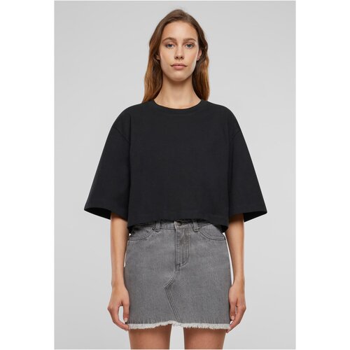 Urban Classics Women's T-shirt Heavy Organic Oversized Cropped Black Slike