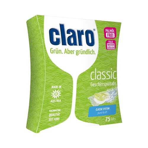 Claro eco tablete za strojno pranje suđa - classic - 75 komada Slike