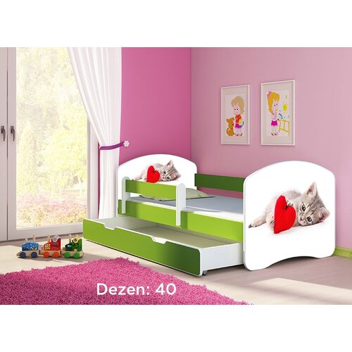 ACMA dečiji krevet II 140x70 F + dušek 6 cm GREEN40 Slike