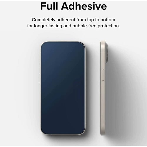 Ringke Cover Display ID Glass kaljeno steklo za iPhone 15 Pro - črno Slike