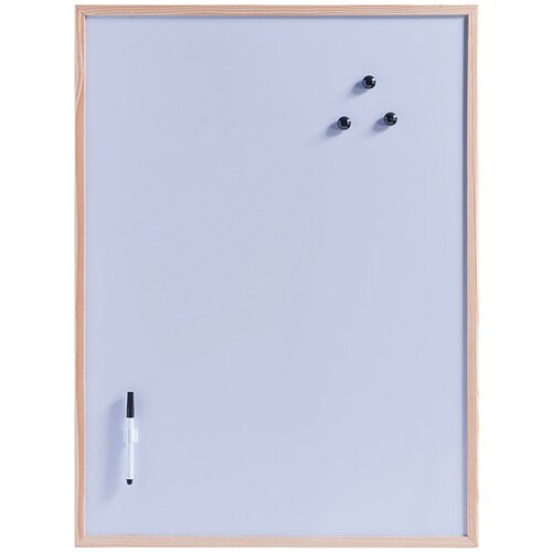 ZELLER magnetna ploča za pisanje (80 cm x 60 cm x 14 mm, metal, natur, 1 x magnetna ploča, 3 magneta, 1 x olovka s držačem, 1 x nosač) Cijene
