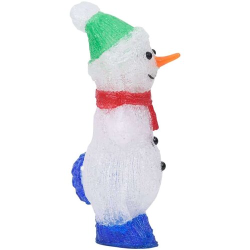 VidaXL LED božićna akrilna figura snjegovića unutarnja i vanjska 30 cm Slike