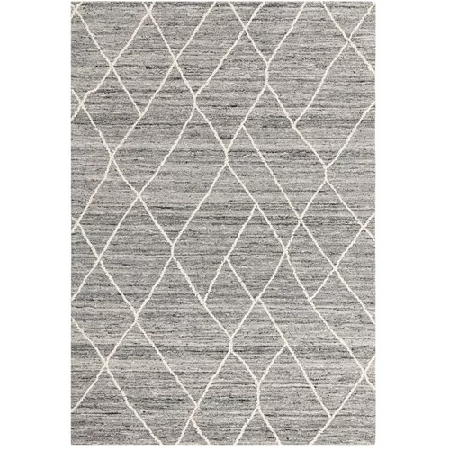 Asiatic Carpets Sivi vuneni tepih 120x170 cm Noah –