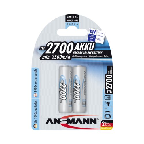 Ansmann 1x2 rech. battery 2700 Mignon AA 2500 mAh Cijene