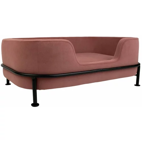 Leitmotiv ružičasti baršunasti krevet za kućne ljubimce Puffed