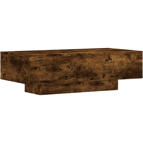 Maison Chic Klubska mizica - kavna mizica - Nizka mizica dimljeni hrast 100x49,5x31 cm inženirski les, (21754793) Cene