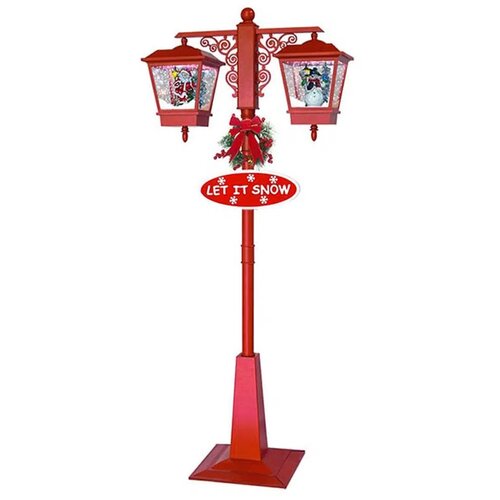 Monti Duo, ulična snežna lampa, crvena, 180cm ( 740440 ) Slike