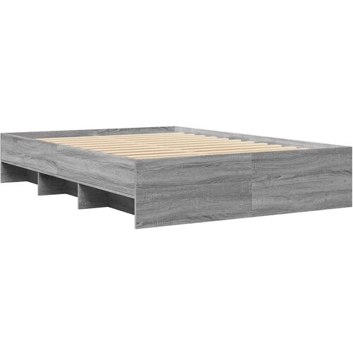  Okvir za krevet boja hrasta 140x190 cm od konstruiranog drva Slike