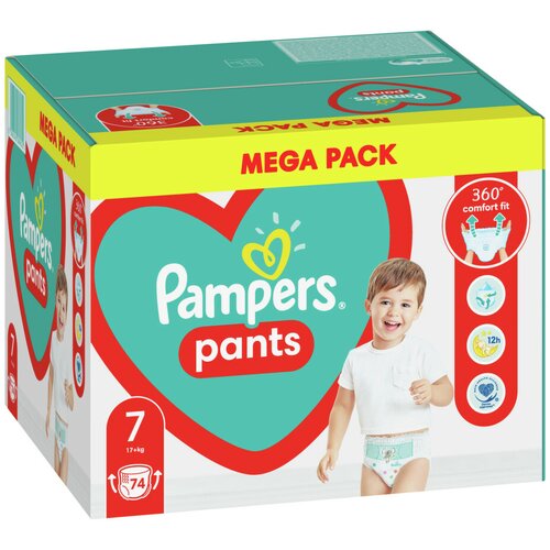 Pampers pants mb 7 extra large pelene, 74 komada Slike