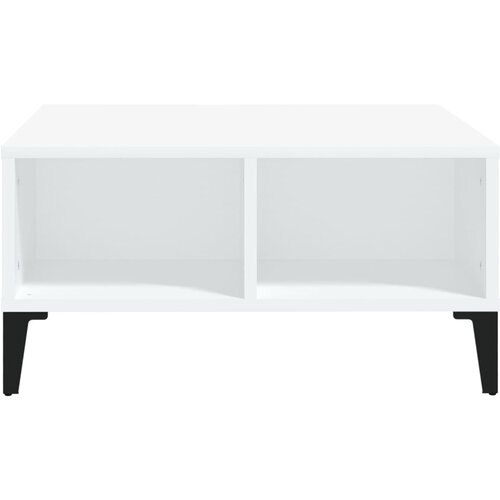  Stolić za kavu bijeli 60 x 60 x 30 cm od konstruiranog drva Slike
