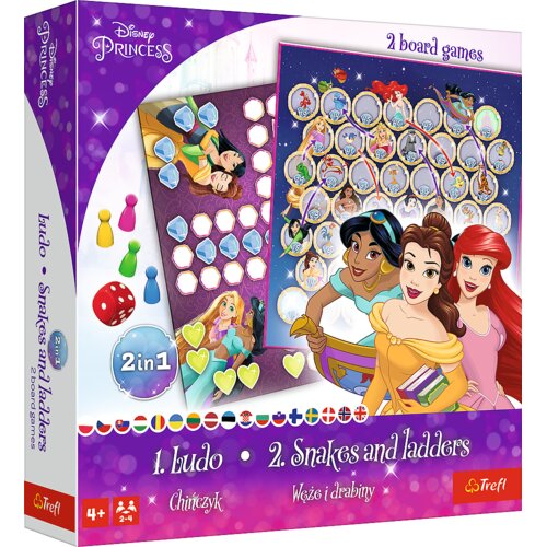  igra Disney Princes 2 u 1: čovječe ne ljuti se / Zmije i ljestve Slike