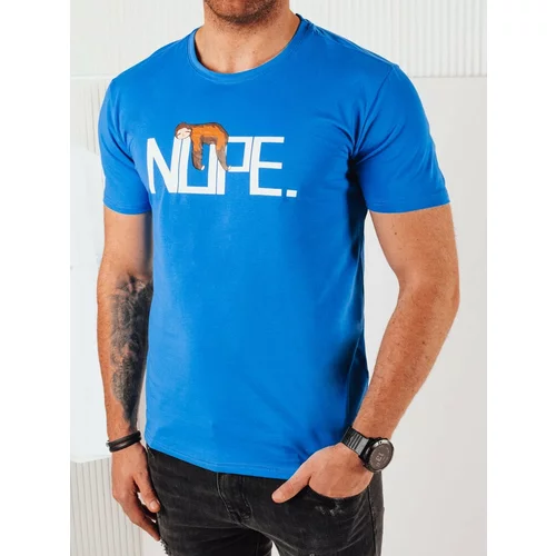 DStreet Men's T-shirt with print, blue