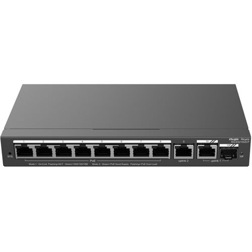 Ruijie Networks RG-ES210GS-P network switch Managed L2 Gigabit Ethernet (10 /100 /1000) Power over Ethernet (PoE) Black Slike