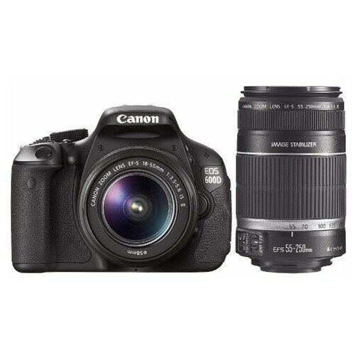 Canon EOS 600D Set 18-55mm + 55-250mm digitalni fotoaparat Slike