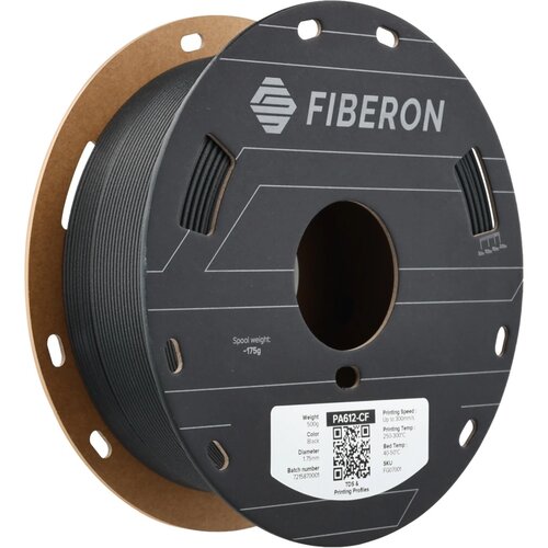 Polymaker Fiberon&amp;trade; PA612-CF15 Black - 1,75 mm / 500 g Slike