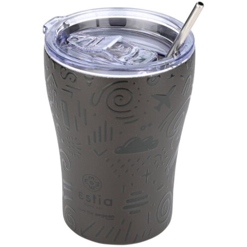 Estia termo ča&scaron;a sa slamčicom Noir Echo 350ml 01-22891 Cijene