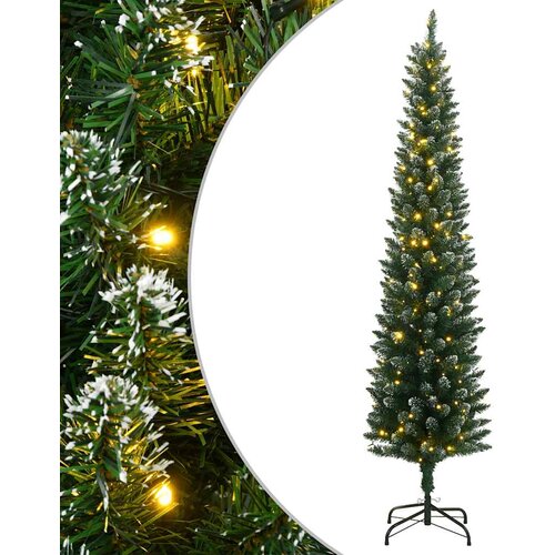 Umjetno tanko božićno drvce s 300 LED žarulja 210 cm Slike