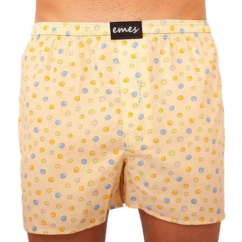 emes yellow men's shorts with polka dots