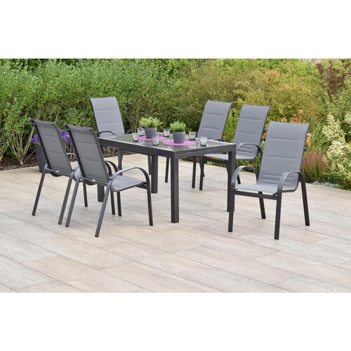Gardenson VRTNA GARNITURA AMALFI aluminij rjava, barve grafita, siva Cene
