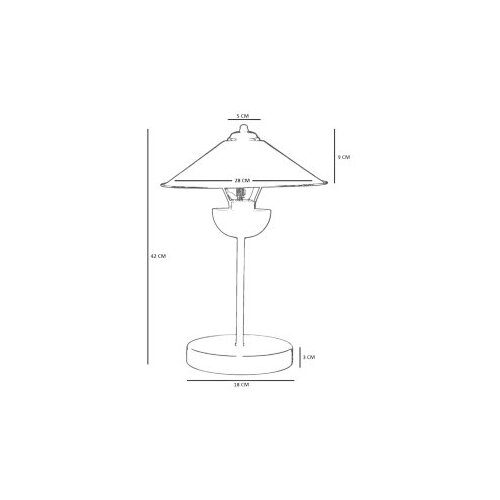 Opviq 8893-2 gold table lamp Slike