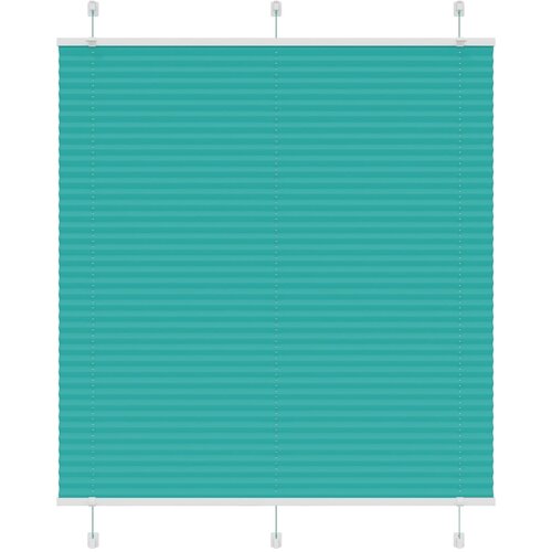 vidaXL Plisirana žaluzija petrolejno zelena 115x100 cm, širina blaga 114,4 cm, poliester, (5000297359) Cene