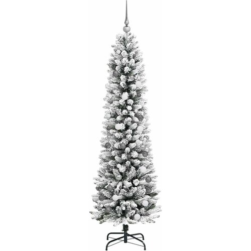  Umjetno božićno drvce Bijelo 210 cm PVC i Metal i Plastika Slike