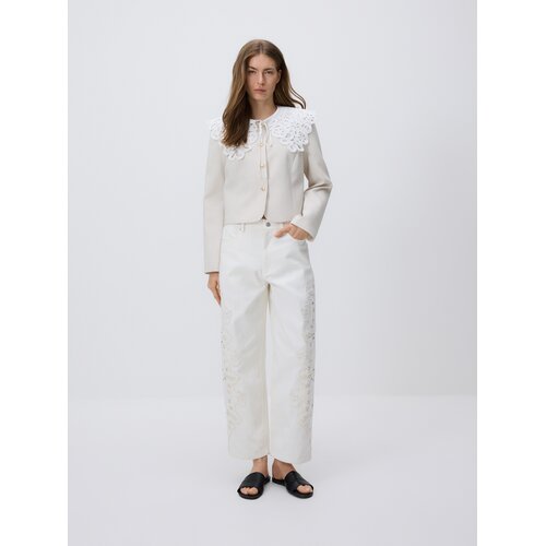 Reserved LADIES` BLAZER & COLLAR - bež Cene