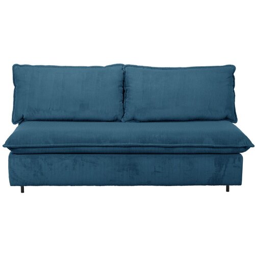Bobochic Paris Plava sklopiva sofa od samta 184 cm Isadora – Cijene