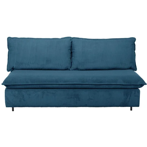 Bobochic Paris Plava sklopiva sofa od samta 184 cm Isadora –